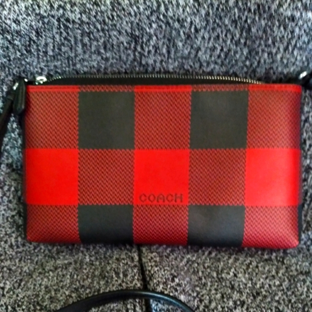 Coach Buffalo plaid crossbody